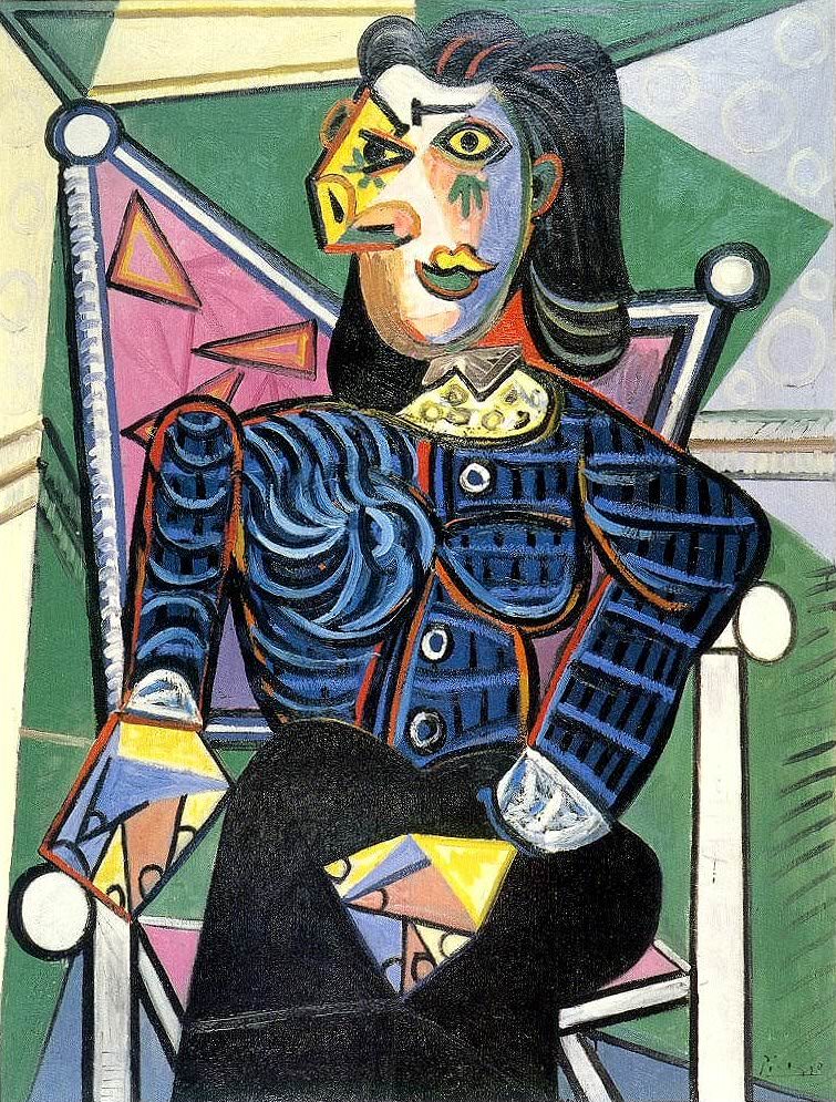 Woman Sitting in an Armchair
