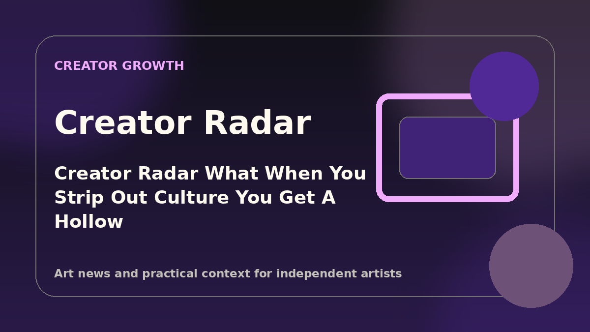 Creator Radar: What “'When you strip out culture, you get a hollow brand’: why India is killing the design game” means for painters