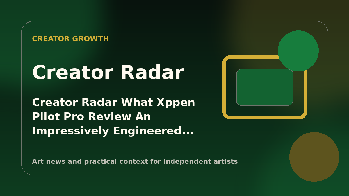 Creator Radar: What “XPPen Pilot Pro review: an impressively engineered editing console with one frustrating flaw” means for painters
