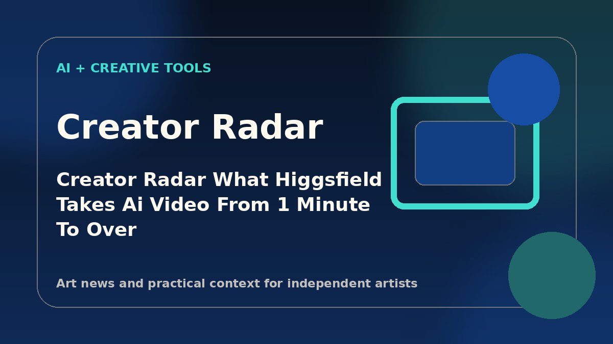 Creator Radar graphic illustrating extended video timeline concepts alongside an original canvas in a contemporary interior