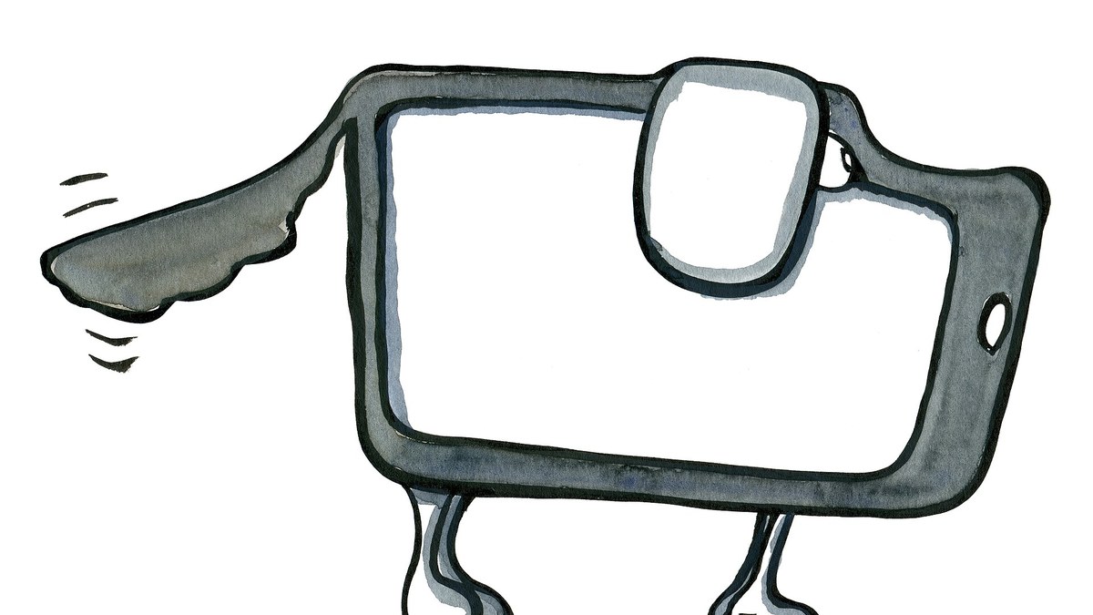 Color-illustration-digital-dog-technology-philosophy-by-frits-ahlefeldt.jpg — licensed editorial image