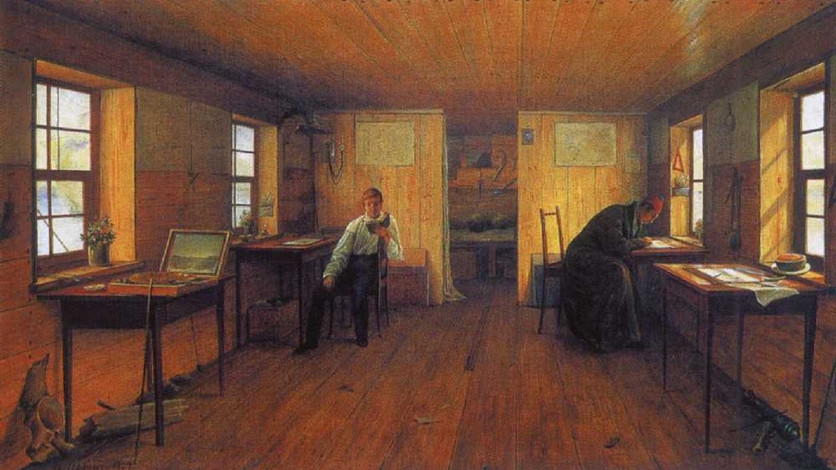 Alexey Tyranov. Studio of the Artists N. and G. Tchernetsovs. 1828. (GRM).jpg — licensed editorial image