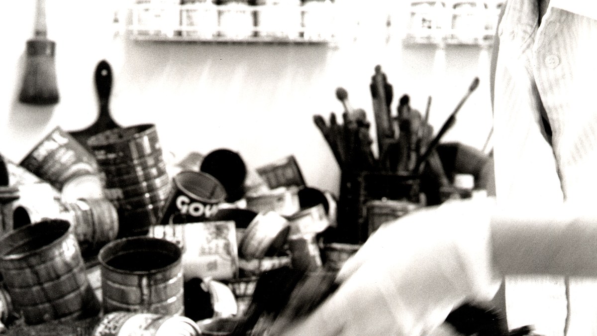 Working in studio 1998.jpg — licensed editorial image